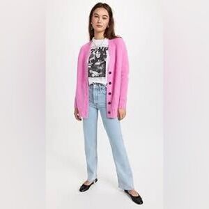 Rebecca Taylor Peony Brushed Mohair Cardigan